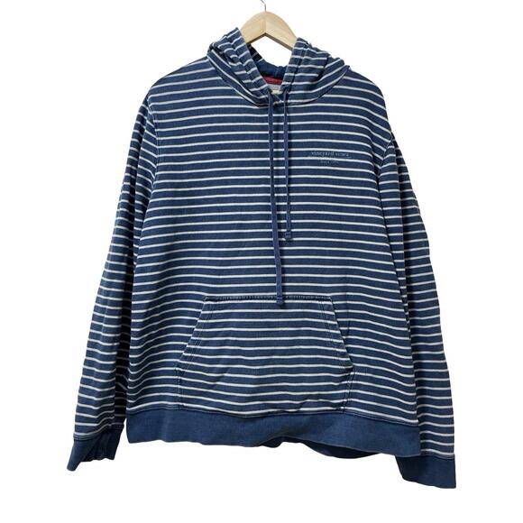 Vineyard Vines Mens Surfside Stripe Hoodie Size XXL Preppy Nautical Sweatshirt - Picture 1 of 9